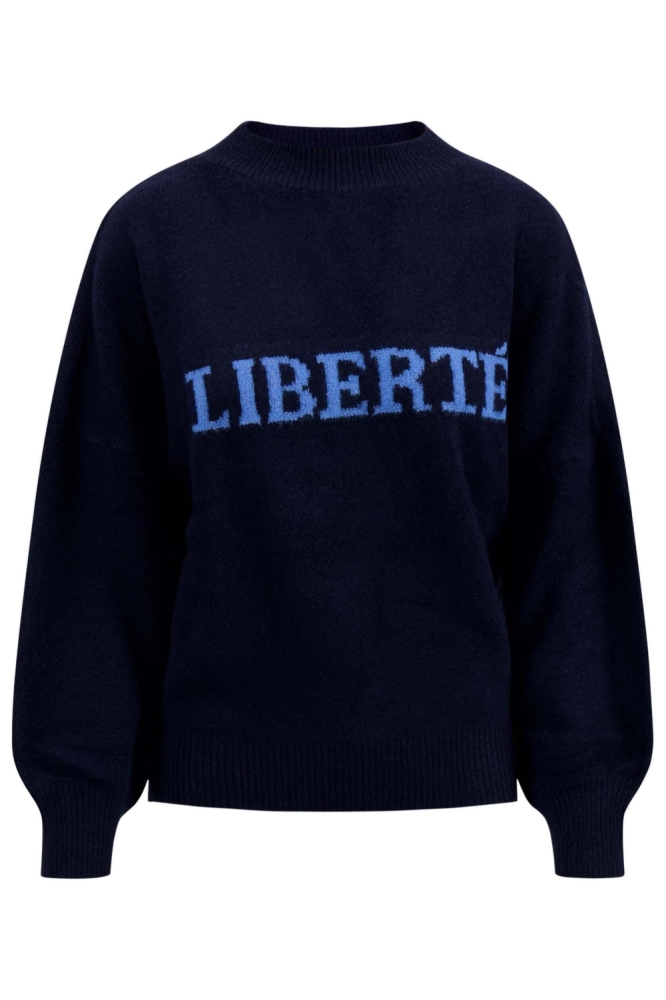 TRUI MET INGEBREID DETAIL 0305 087 7267 NAVY/SPORTY BLUE